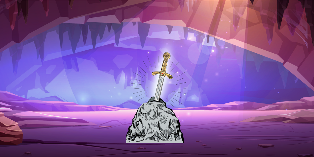 Sword Excalibur in "Aria & Liam: The Druids' Secret"