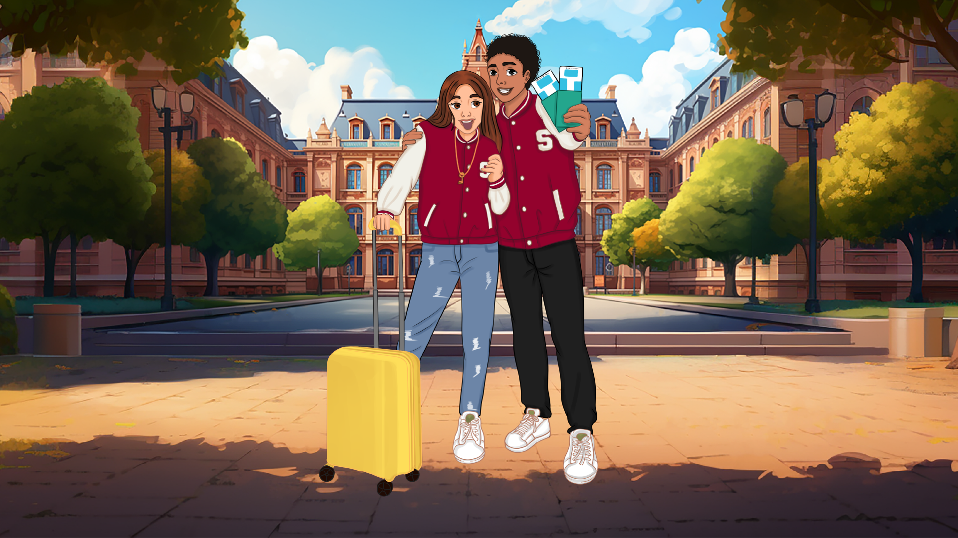 Aria and Liam in The Baker Street Mystery